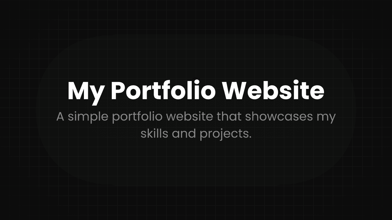 My Portfolio Website